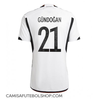 Camisa de time de futebol Alemanha Ilkay Gundogan #21 Replicas 1º Equipamento Mundo 2022 Manga Curta